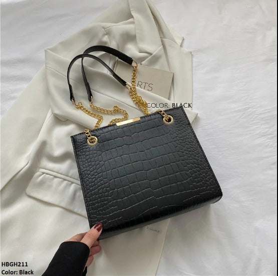 Crocodile Pattern Hand Bag