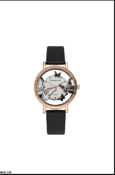 Butterfly Round Quartz Watch